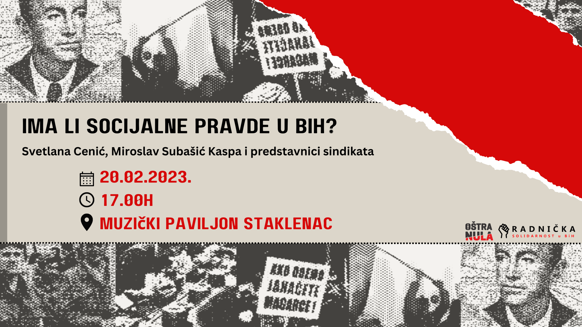 Panel diskusija "Ima li socijalne pravde u BiH" /Banjaluka 20.02.2023./